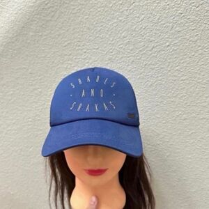 Roxy Dark Blue Trucker Baseball Cap Hat